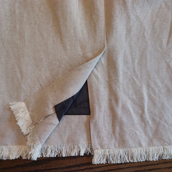 Harve Benard Beige Fringe Linen Blend Lined Straight Pencil Skirt Womens 10 - Picture 11 of 11